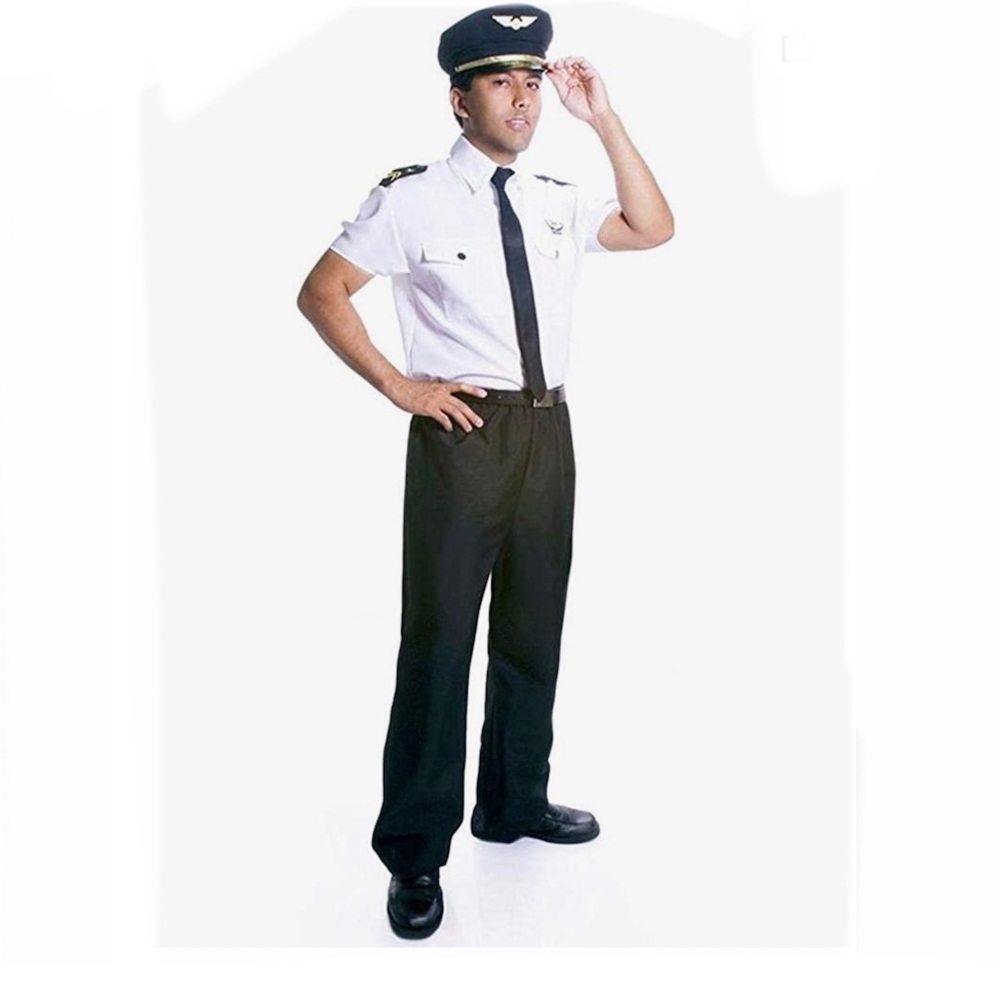 Dress up America adult pilot costume sz M